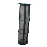 Fishing keepnet, closing flap, 150 cm, black color